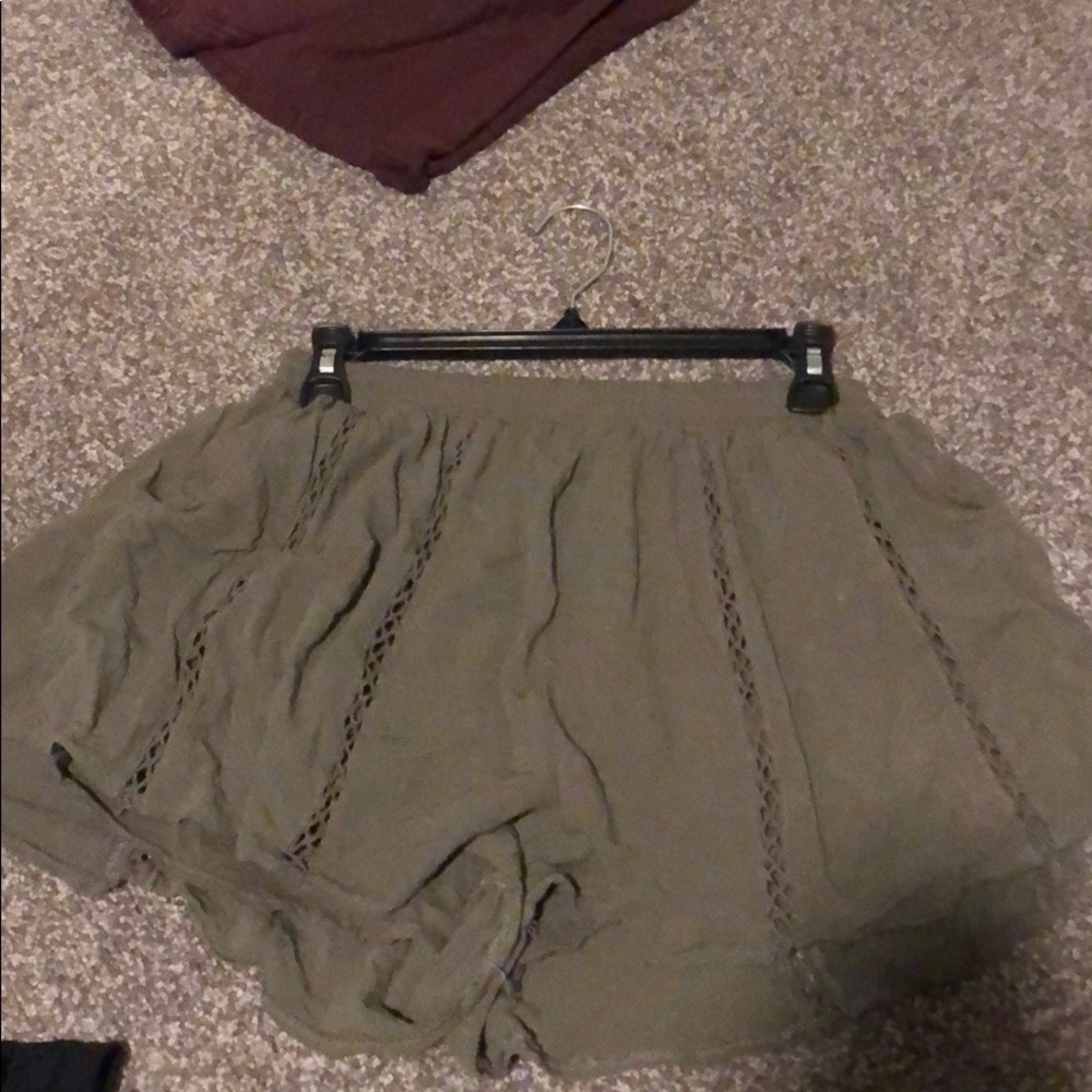 Flowy green shorts